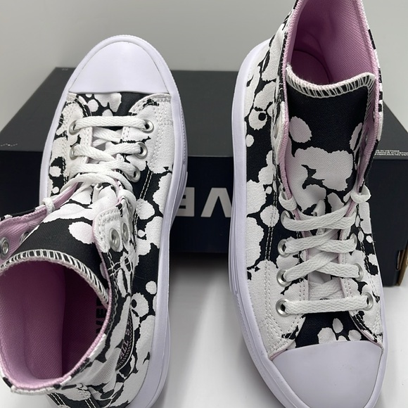 Converse WMNS CTAS MOVE HI
WHITE/BLACK/LT ARCTIC PINK A01361C Platforms Sneakers - Picture 12 of 16